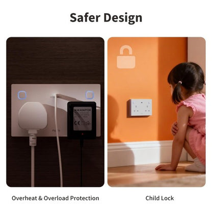 Aqara Wall Outlet H2 UK (Dual USB-C)