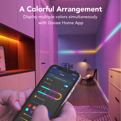 Govee RGBIC Wi-Fi + Bluetooth LED Strip Lights With Protective Coating