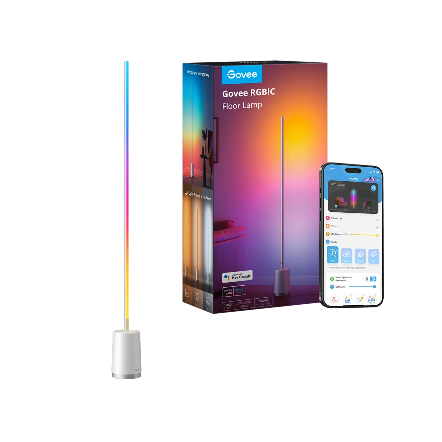 Govee Lyra RGBICWW Corner Floor Lamp