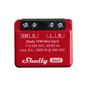 Shelly 1PM Mini WiFi Smart Switch with Power Metering